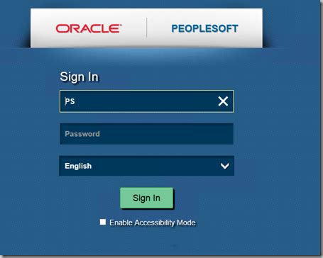 log into peoplesoft.
